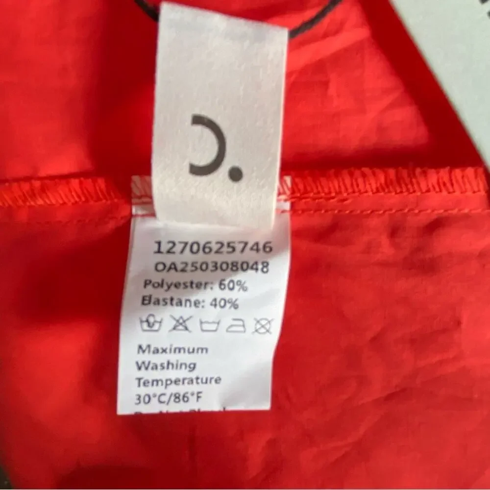 COMMENSE NWTs Embroidered Bow Detail Red Cami Midi Dress size small